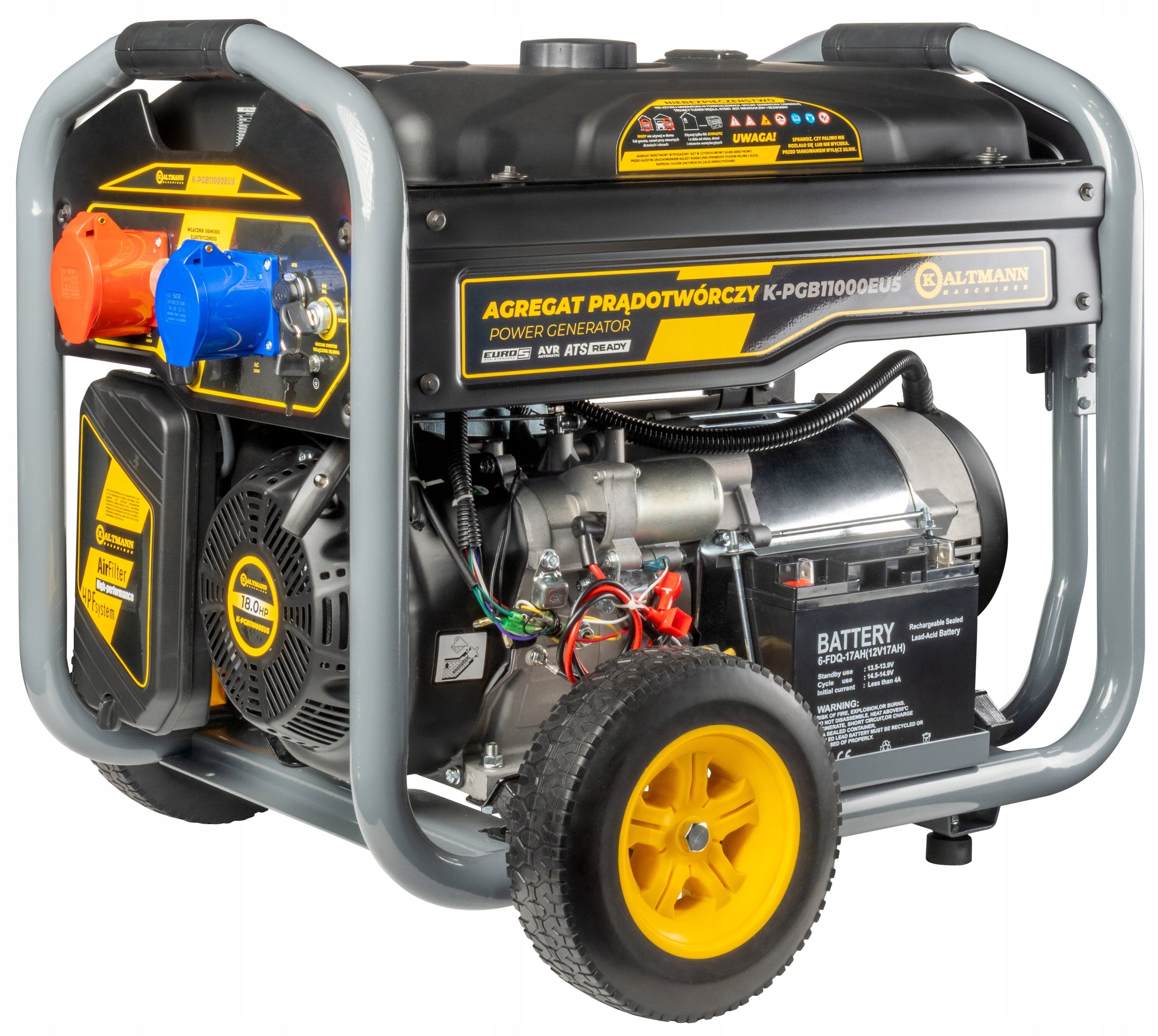 GENERATOR SET KALTMANN K-PGB11000FPEU5 AVR E-START + ATS 8KW 8000W * Manufacturer code K-PGB11000FPEU5