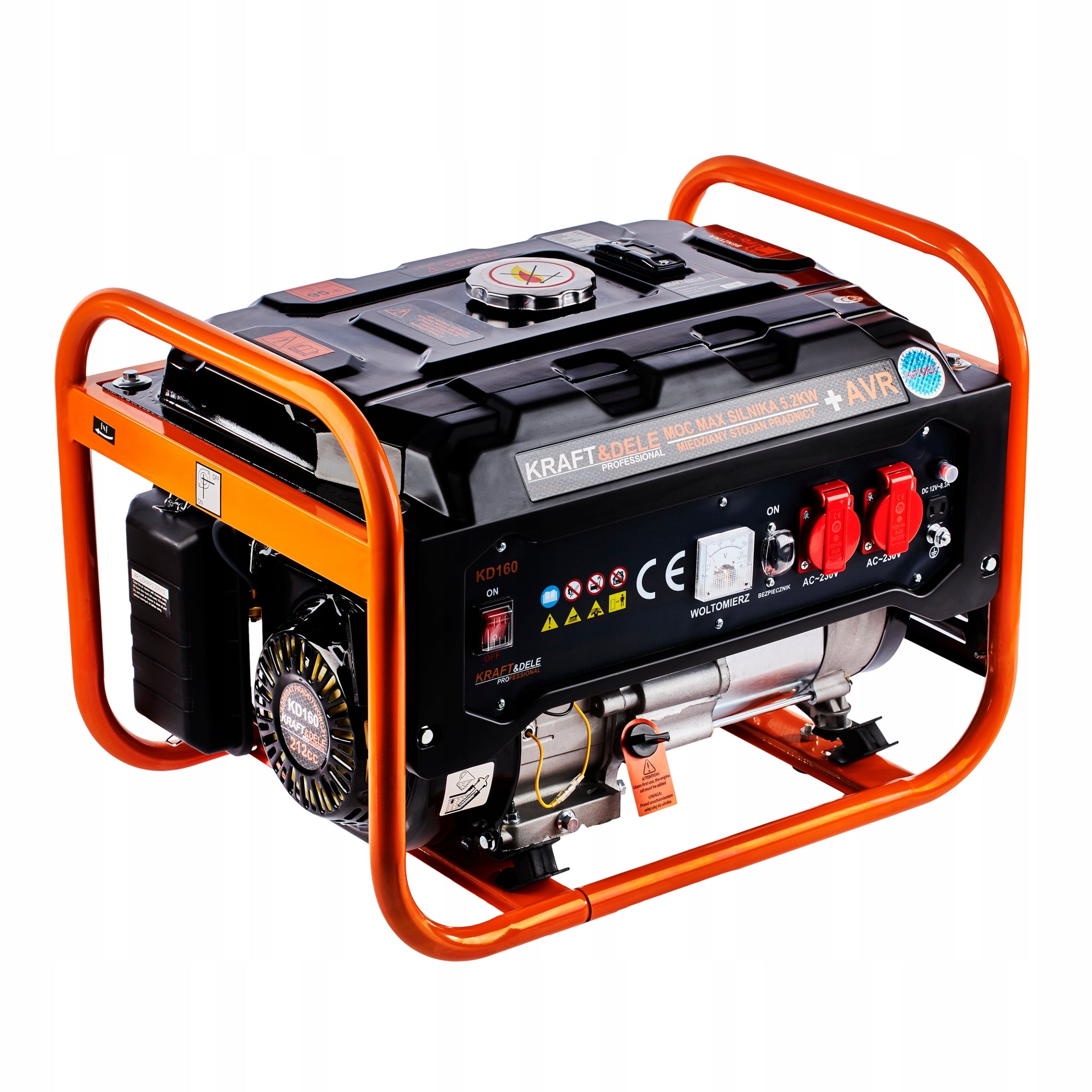 GENERATOR SET PORTABLE SINGLE-PHASE 3500 PETROL AVR Brand Kraft&Dele