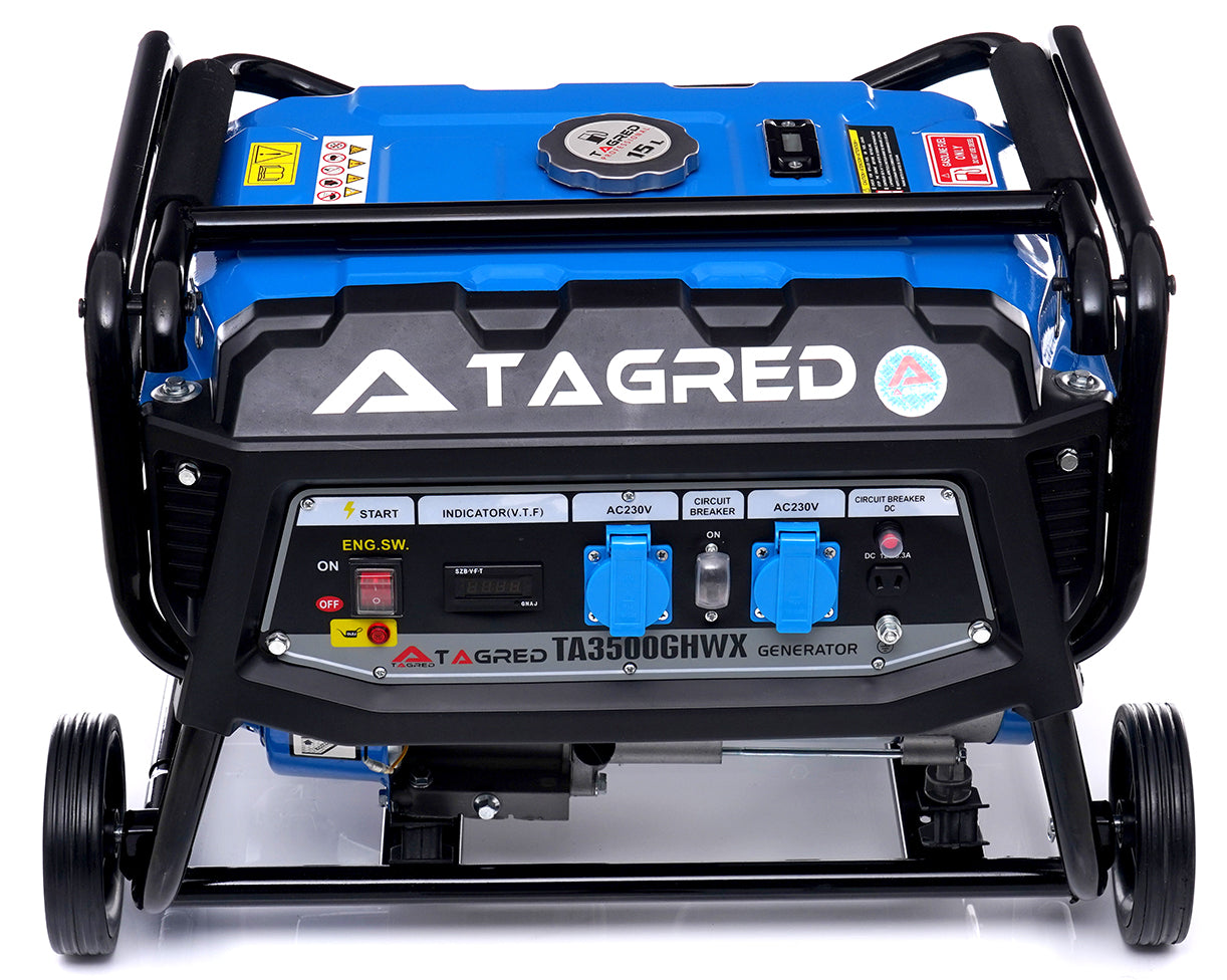 GENERATOR SET TAGRED 5600W AVR ON WHEELS POWERFUL Manufacturer code TA3500GHWX