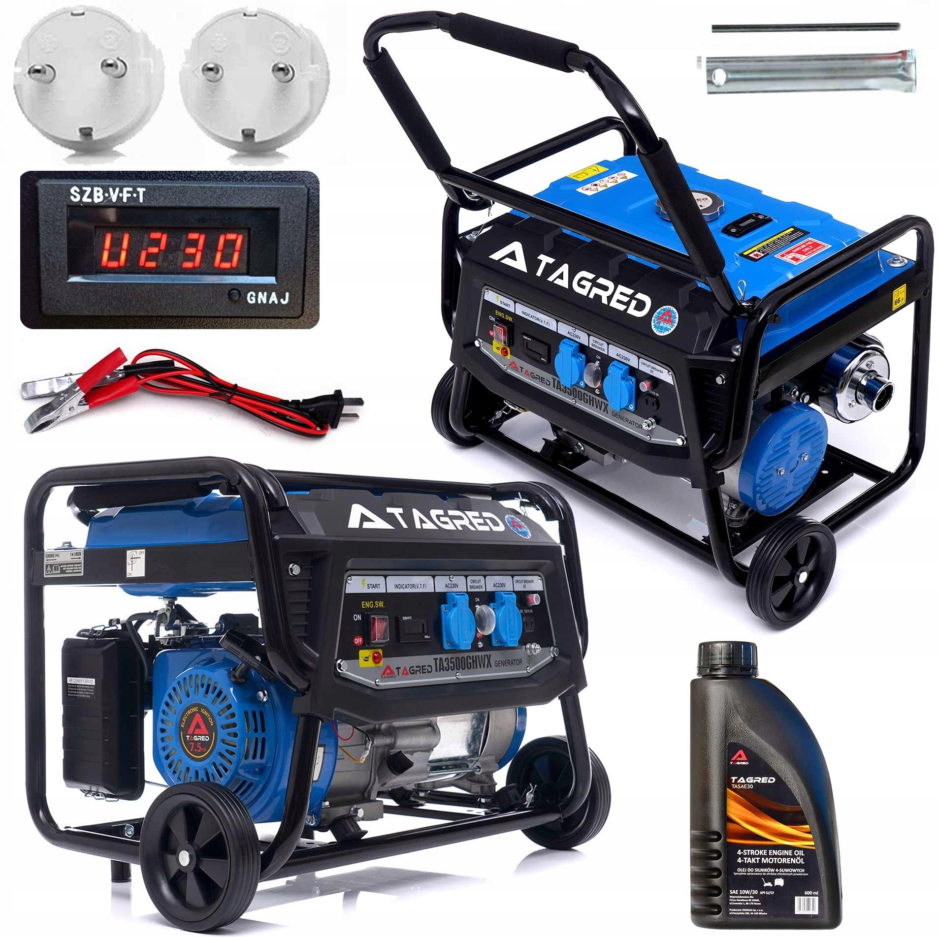 GENERATOR SET TAGRED 5600W AVR ON WHEELS POWERFUL