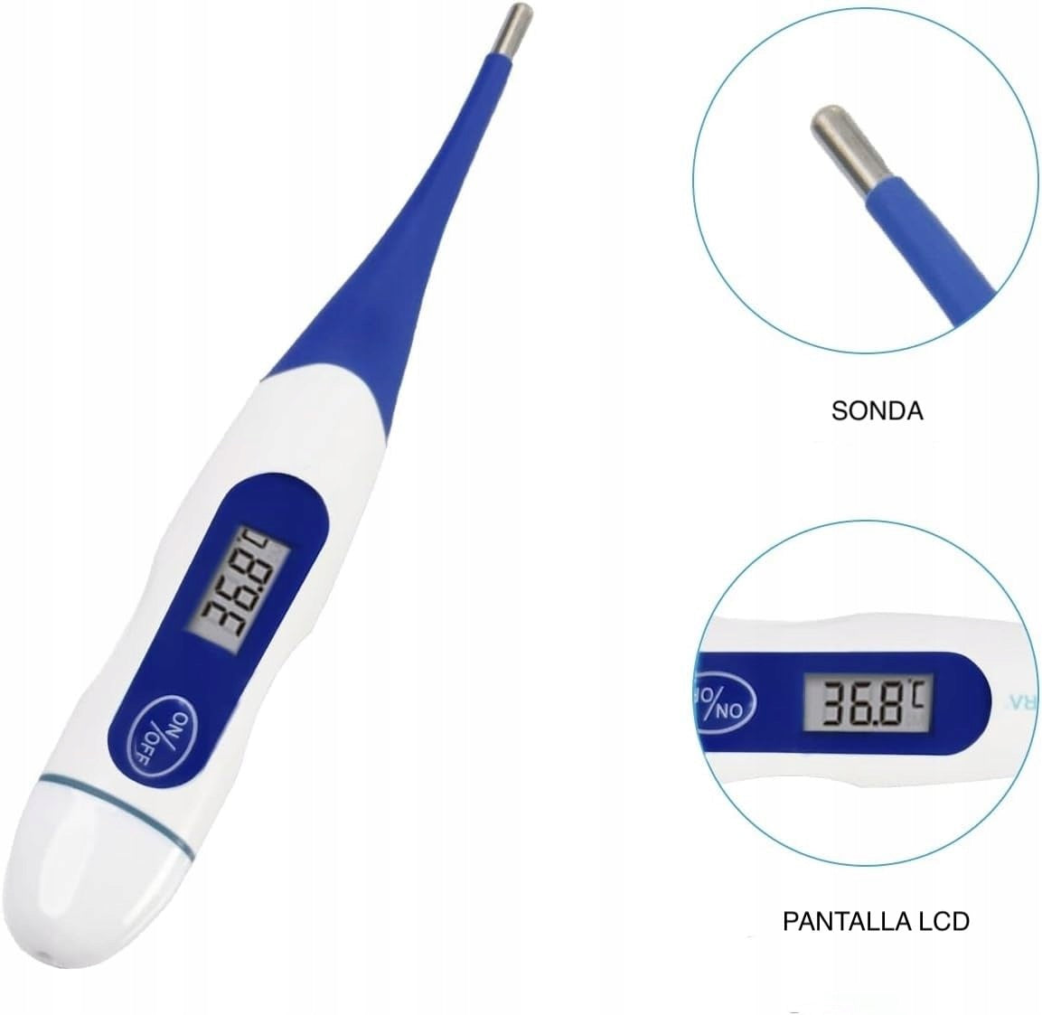 GENIAL T12L Digital Thermometer for Oral and Underarm Measurement, Display Medical device no