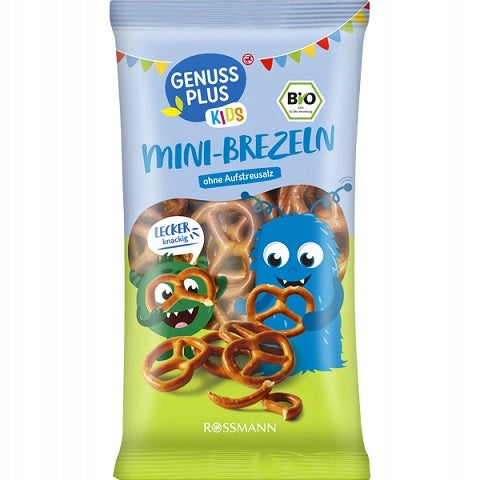 GENUSS BIO KIDS LIGHT MINI PRETZELS WITHOUT SALT 75g
