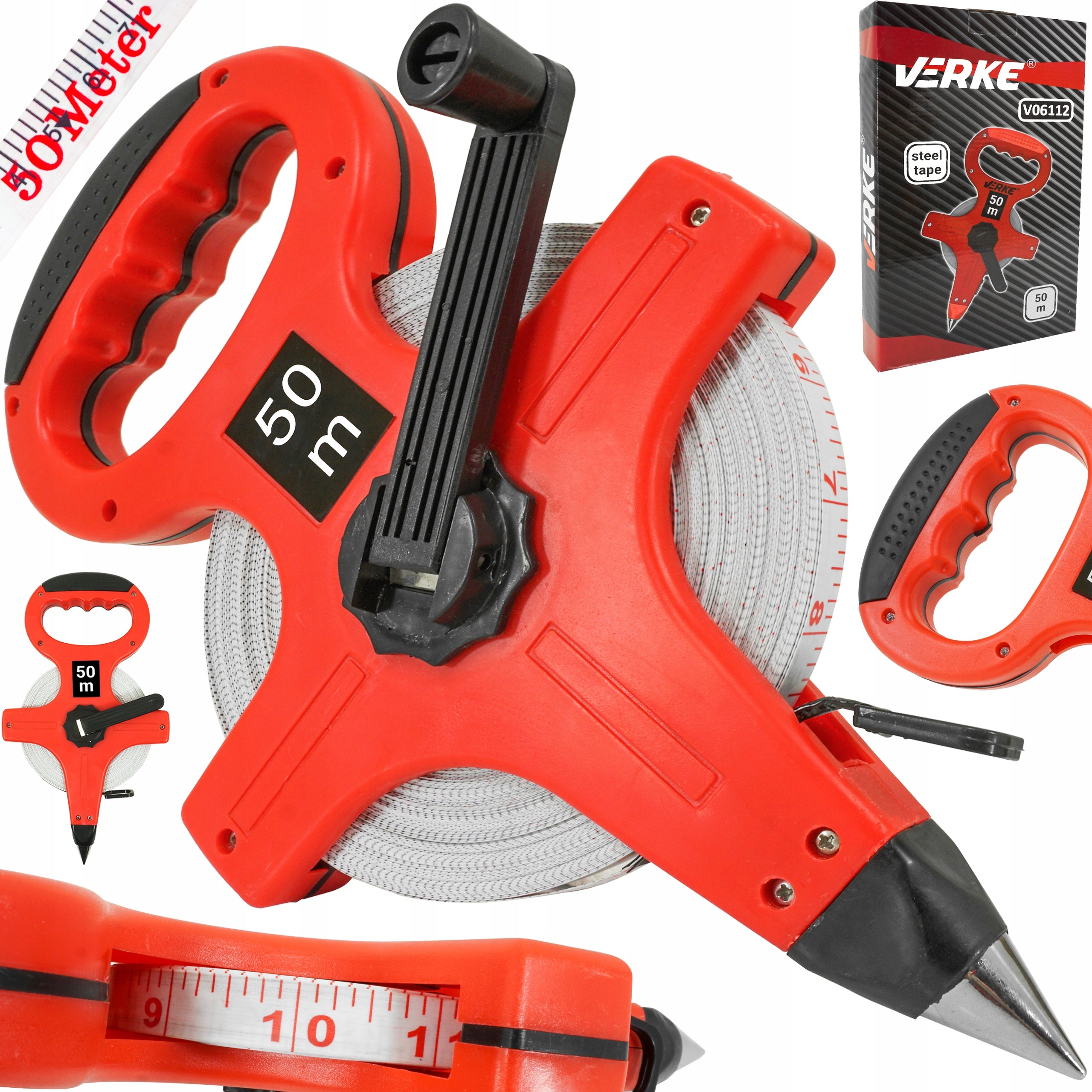 GEODESIC MEASURING TAPE WITH HANDLE 50 mb Brand Verke