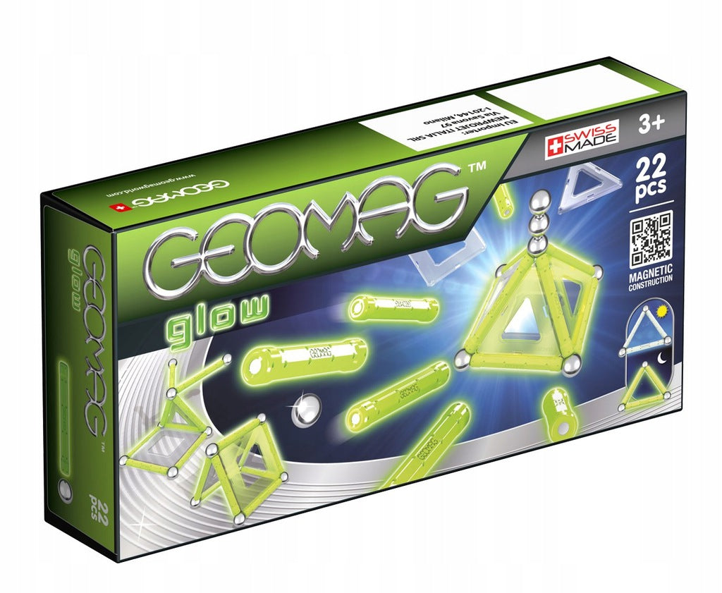 Leuchtender Magnetkonstrukteur Geomag Panels Glow, 22 Stk. 