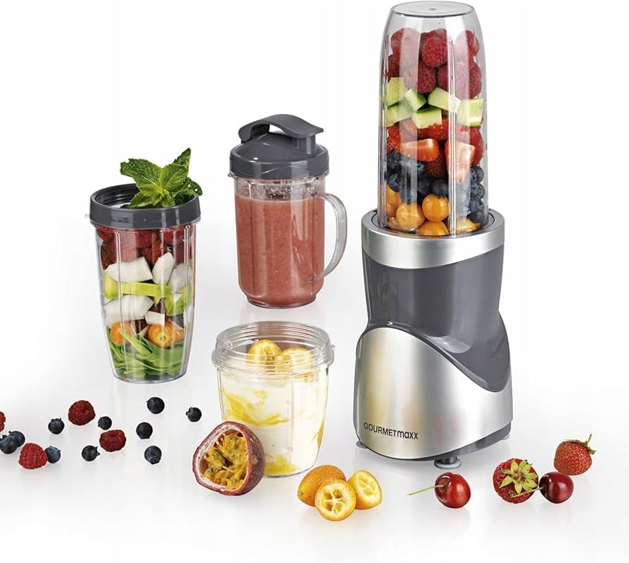GERMAN Cup blender for SMOOTHIE COCKTAILS 2 knives 500W 3 water bottles