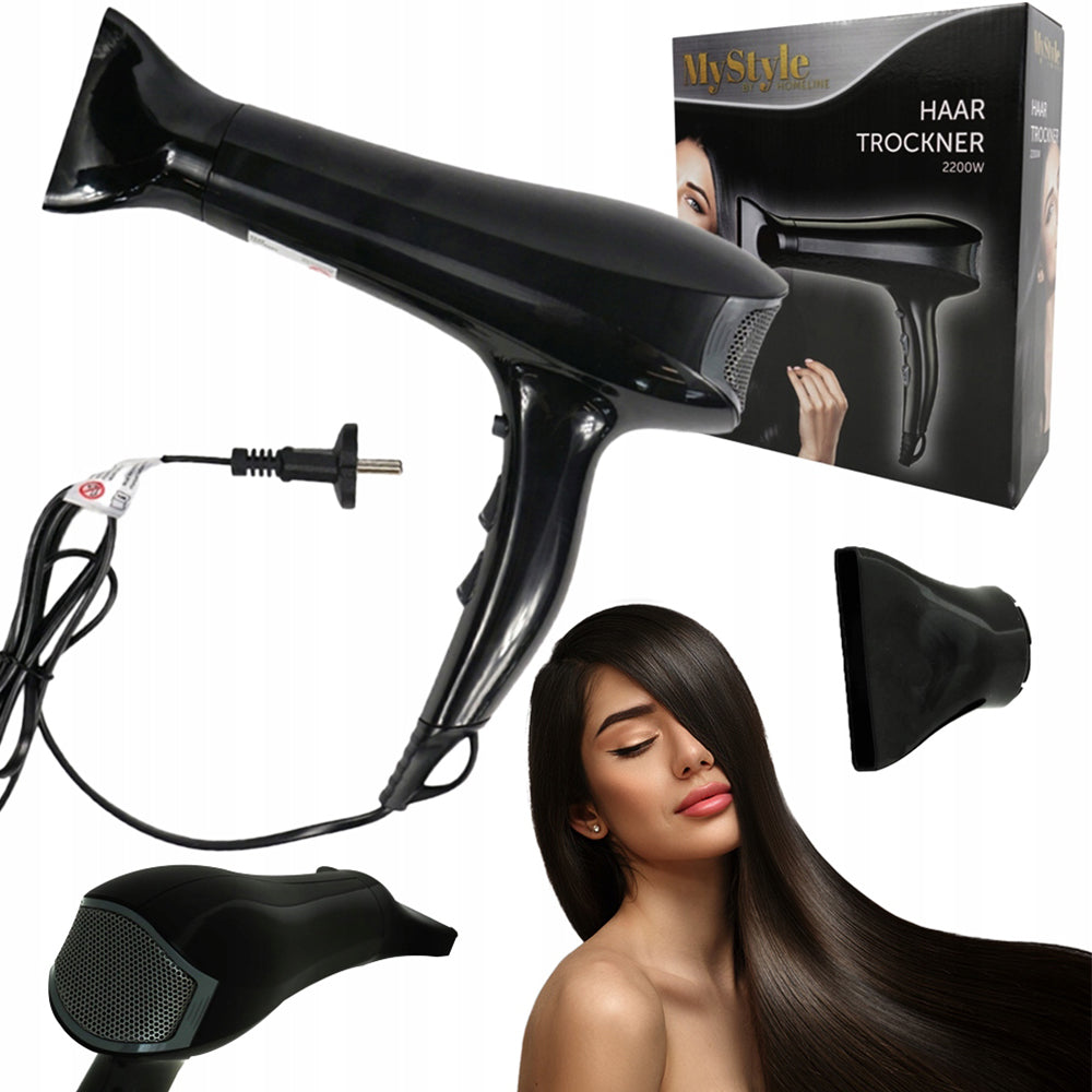 GERMAN HAIR DRYER STRONG BLACK HANDY 2200W QUALITY