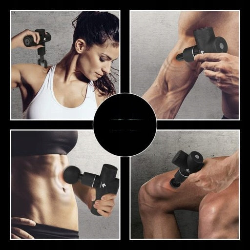 GERMAN MINI MASSAGER UNIVERSAL FIT ENGINE 4 FUNCTIONS 6 MODES BLACK Color black