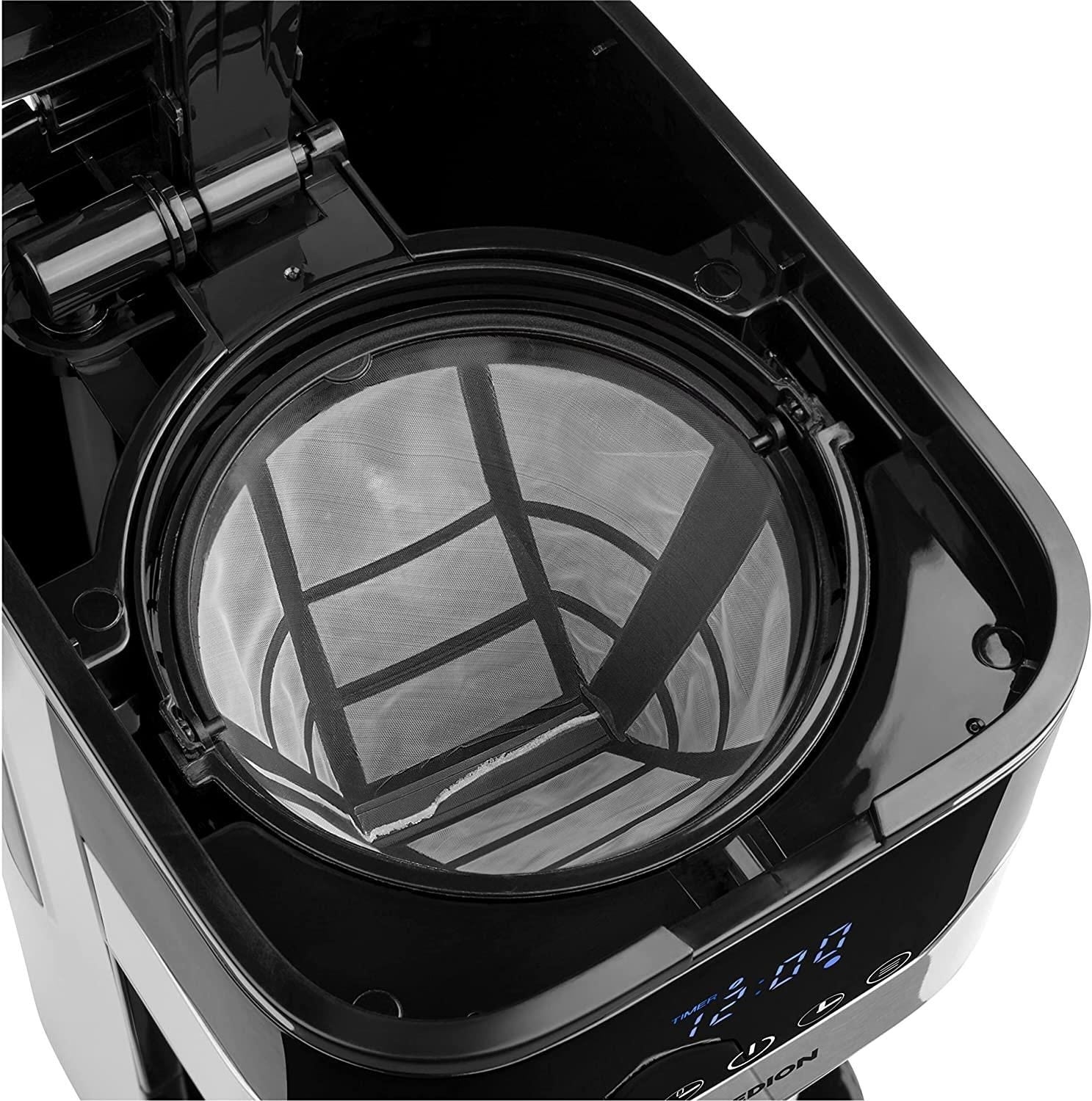 GERMAN OVERFLOW COFFEE MAKER 1,1L THERMOS LCD 900W BLACK MEDION Manufacturer code MD18458