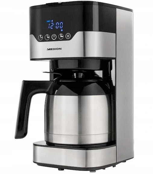 GERMAN OVERFLOW COFFEE MAKER 1,1L THERMOS LCD 900W BLACK MEDION
