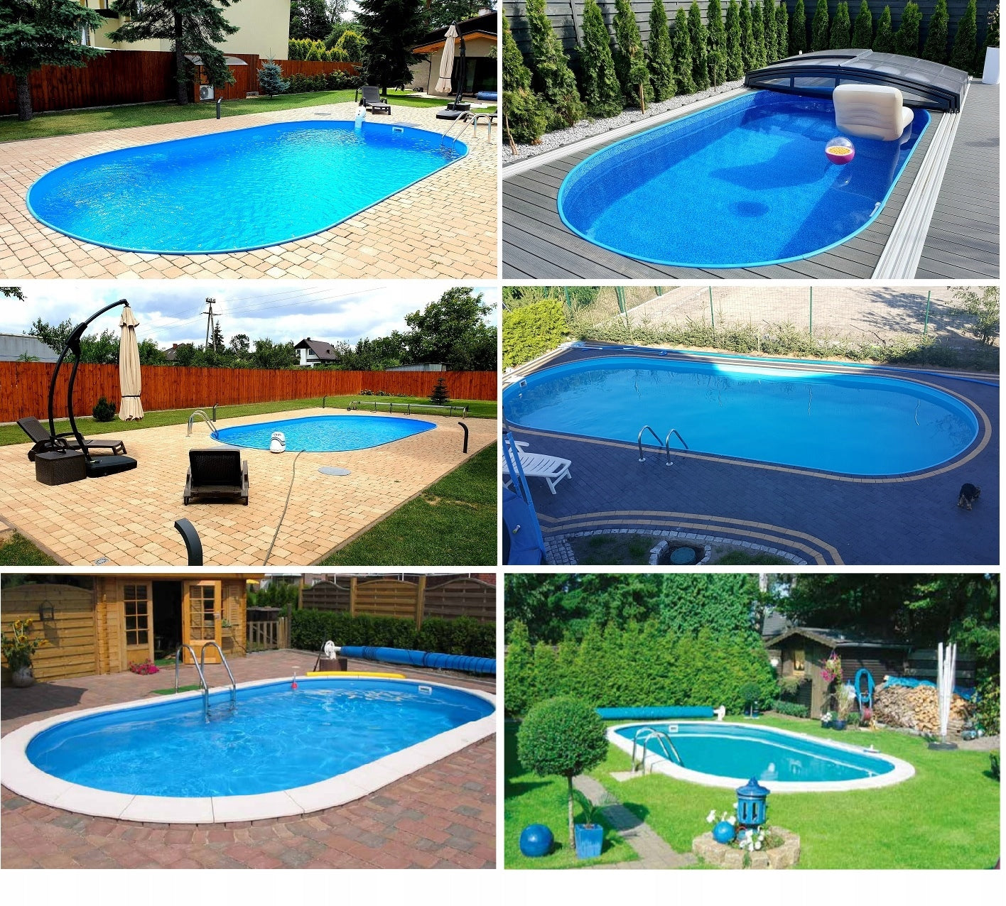 GERMAN POOL IBIZA 7x3,5x1,5+ ASSEMBLY WHOLE PL Volume 31000 l