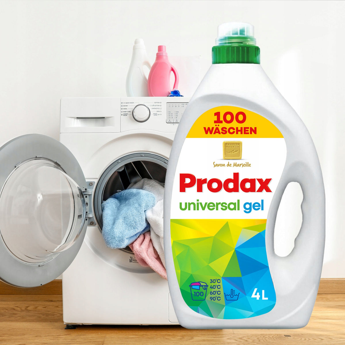GERMAN WASHING GEL UNIVERSAL PRODAX PROFESSIONAL CHEMISTRY 2x4l EFFICIENT Form gel