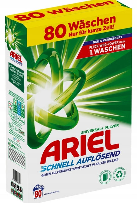 GERMAN WASHING POWDER UNIVERSAL ARIEL SCENTED LARGE CARTON 5KG XXL EAN (GTIN) 8700216088602