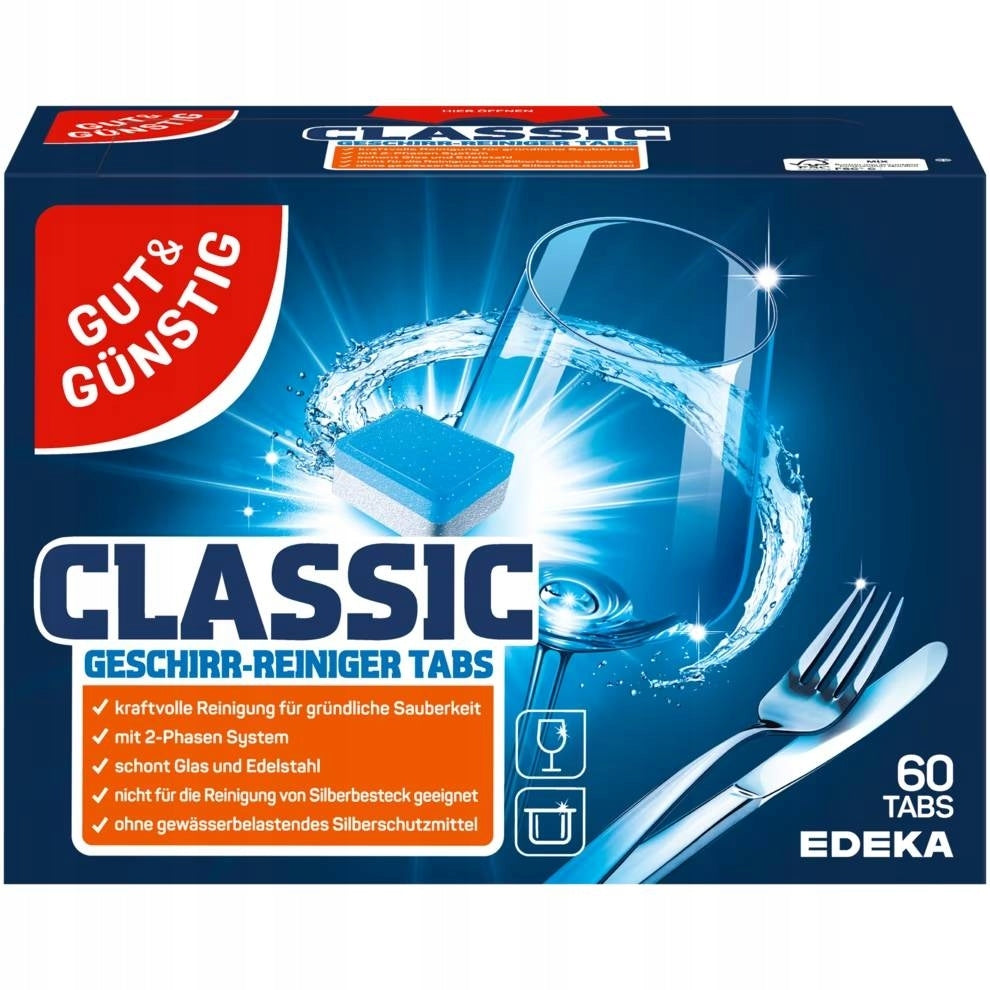GG Two Phase German Dishwasher Tablets Shine Function 60 Pcs