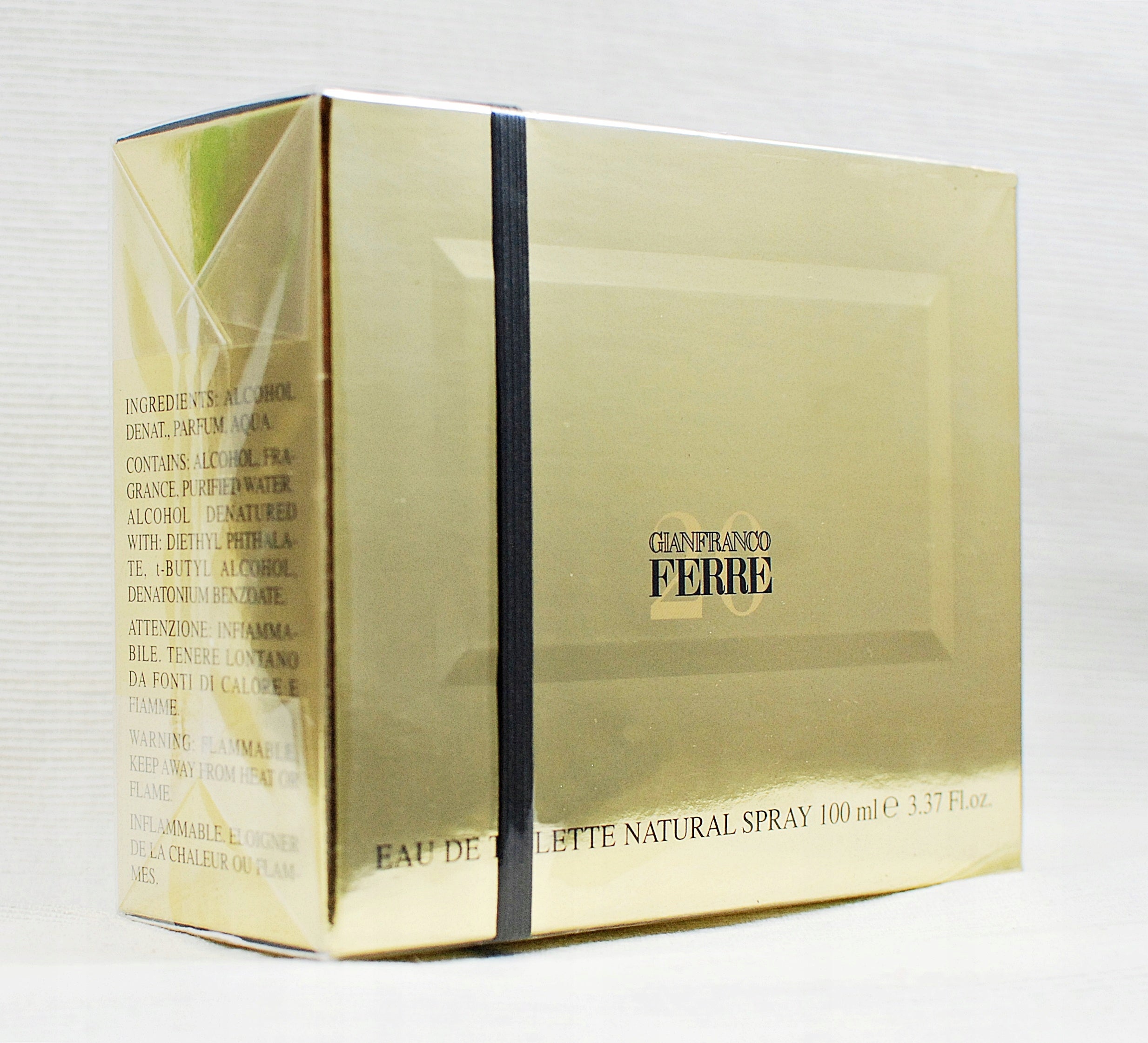 GIANFRANCO FERRE 20 100 ML EAU DE TOILETTE UNIQUE Packaging status original