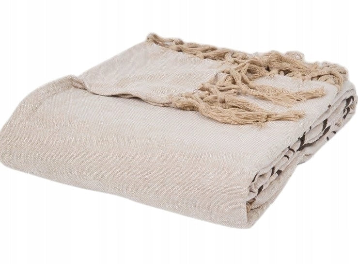 GIANT BEACH BLANKET XL 200×200 COTTON BOHO LION PATTERN