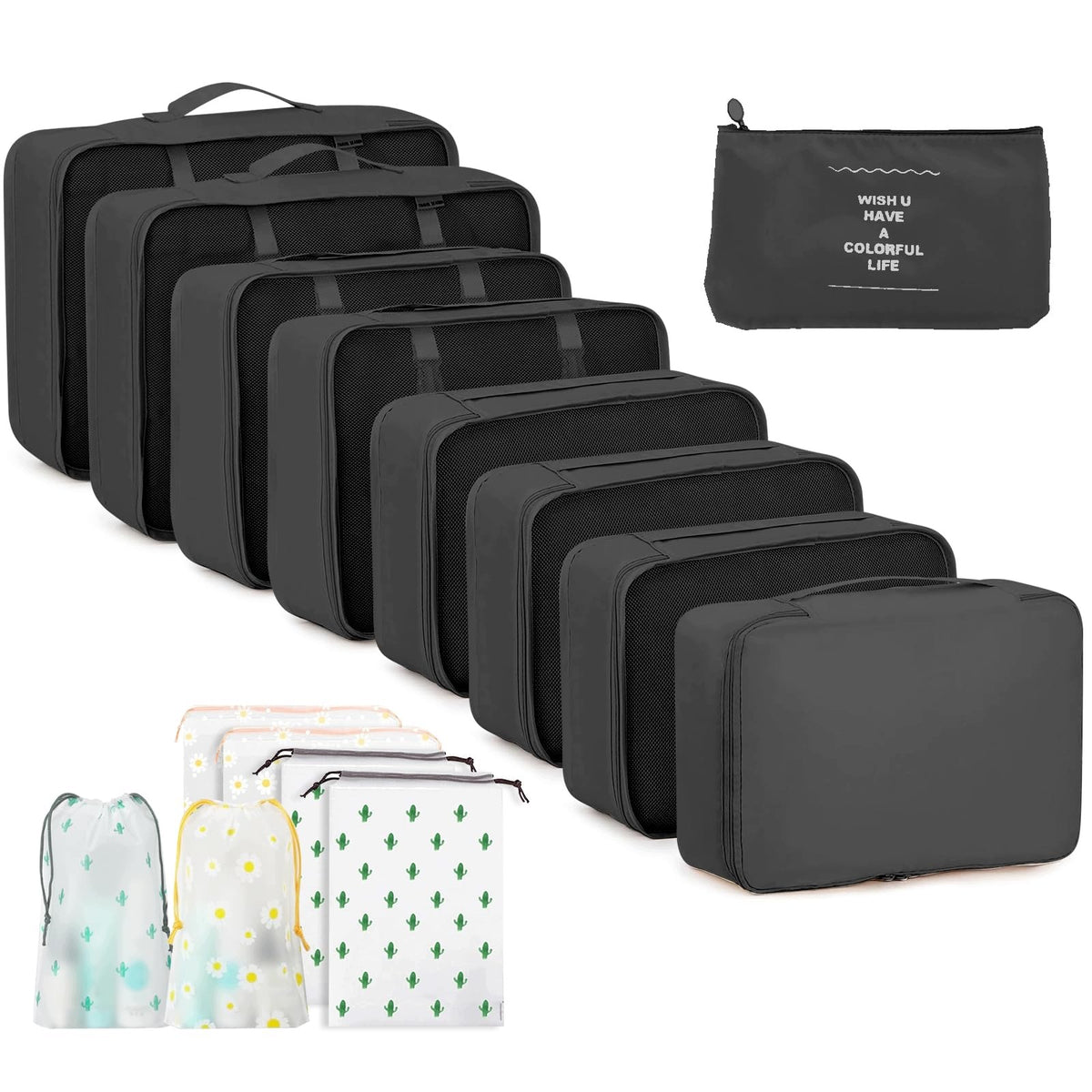 GIBOHOM Travel Organizer 15 Elements Waterproof Suitcase Package
