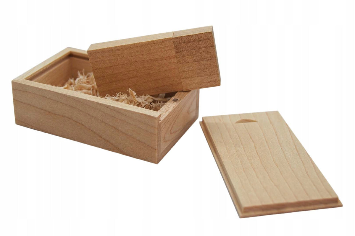 GIFT BAPTISM WEDDING COMMUNION Pendrive Wooden 1GB USB 2.0 WOOD LIGHT Brand MemoRabbit