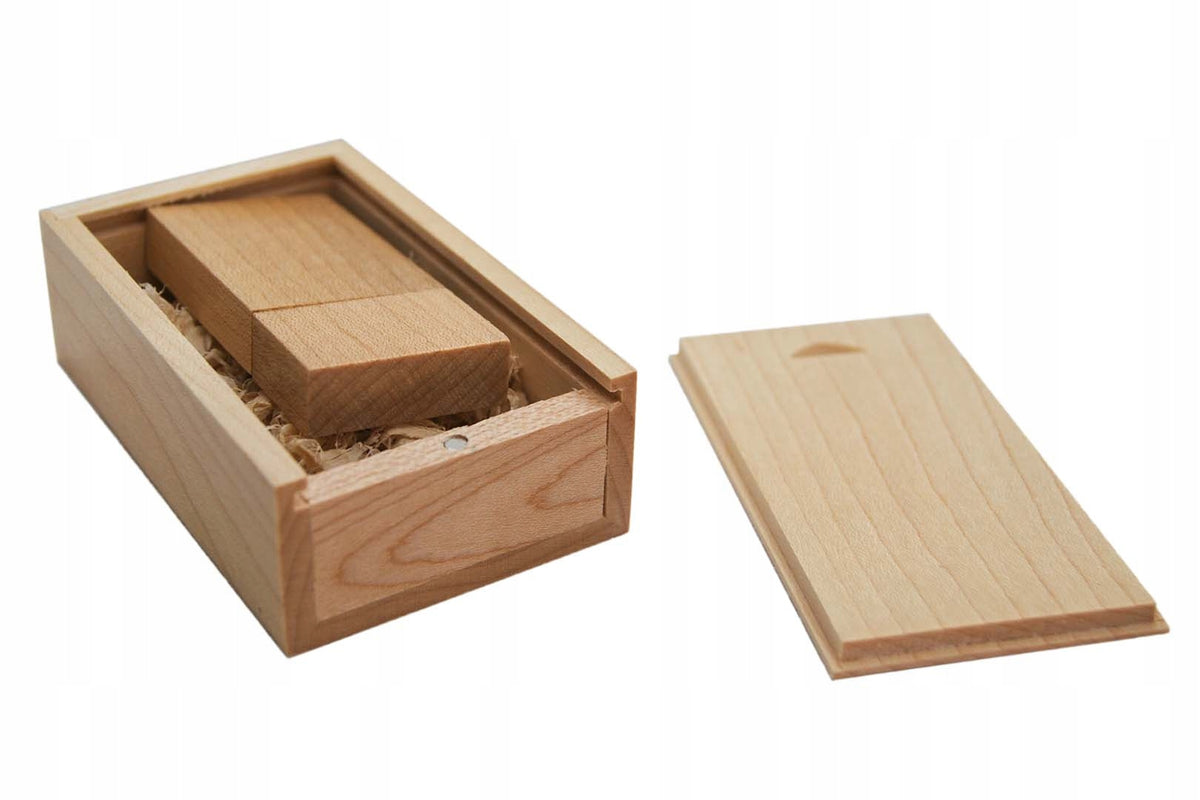 GIFT BAPTISM WEDDING COMMUNION Pendrive Wooden 1GB USB 2.0 WOOD LIGHT