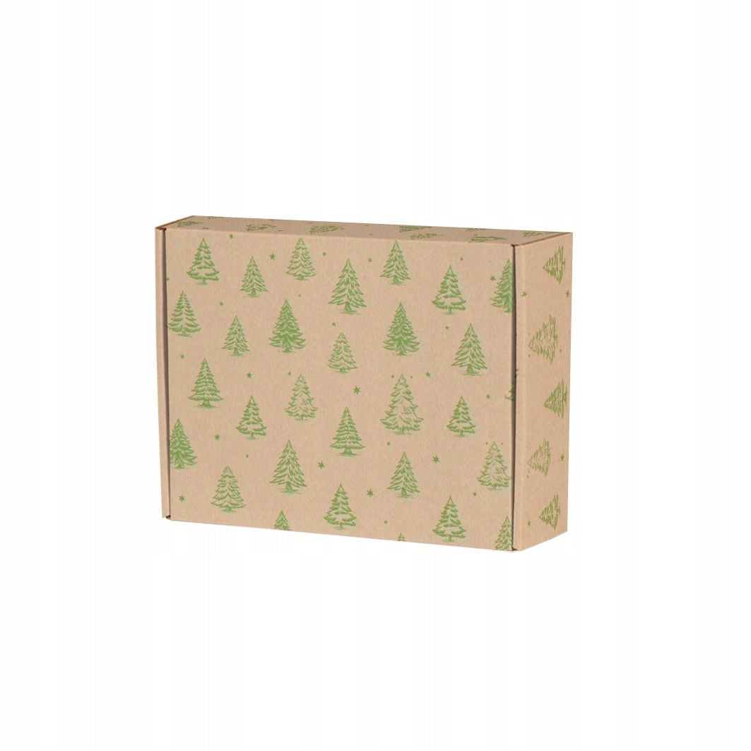 GIFT BOX FLAP STYLE IN CHRISTMAS TREES 20X15X5 CM