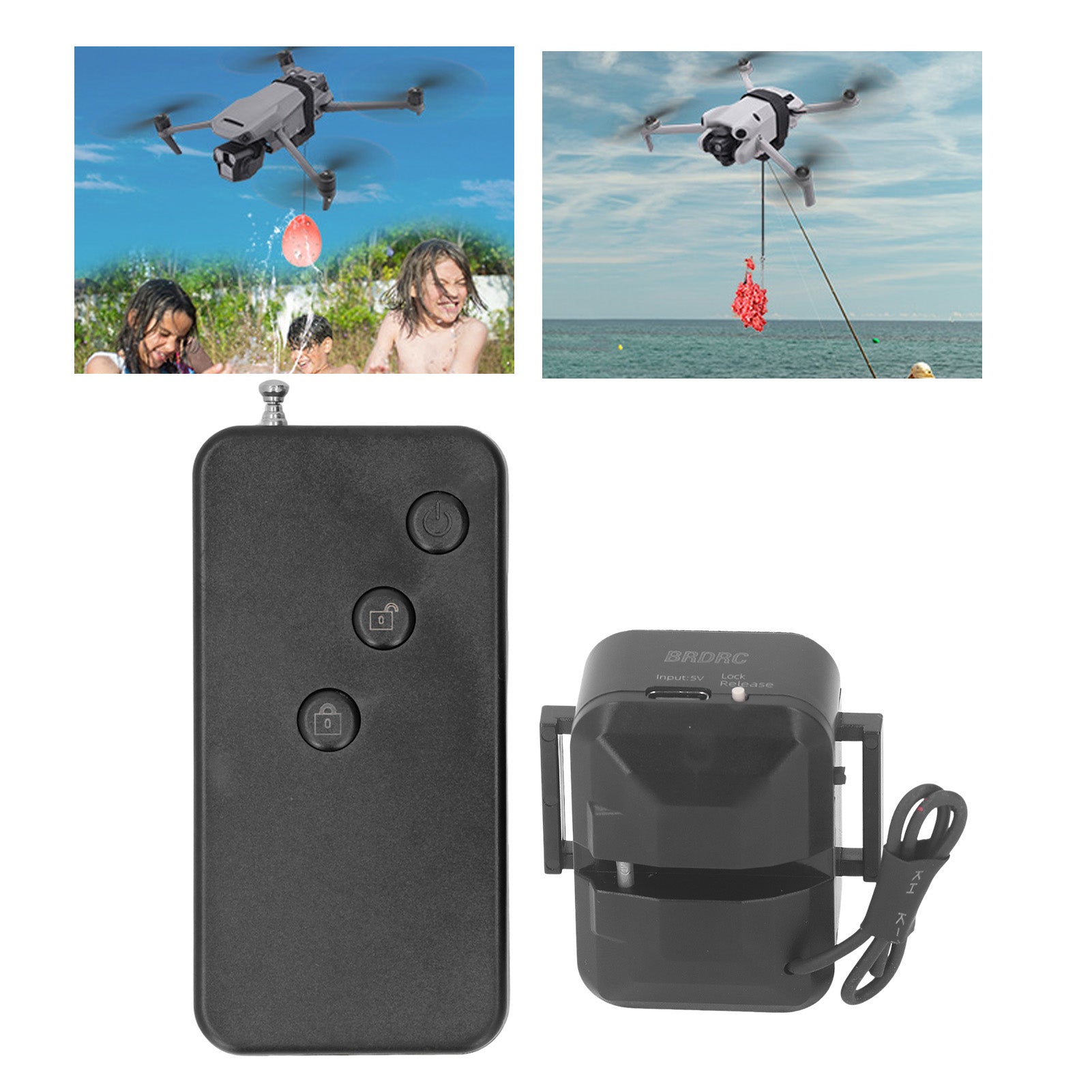 GIFT DROP MODULE PITCHER AIRDROP SYSTEM FOR MINI 4 PRO DRONE Brand no brand