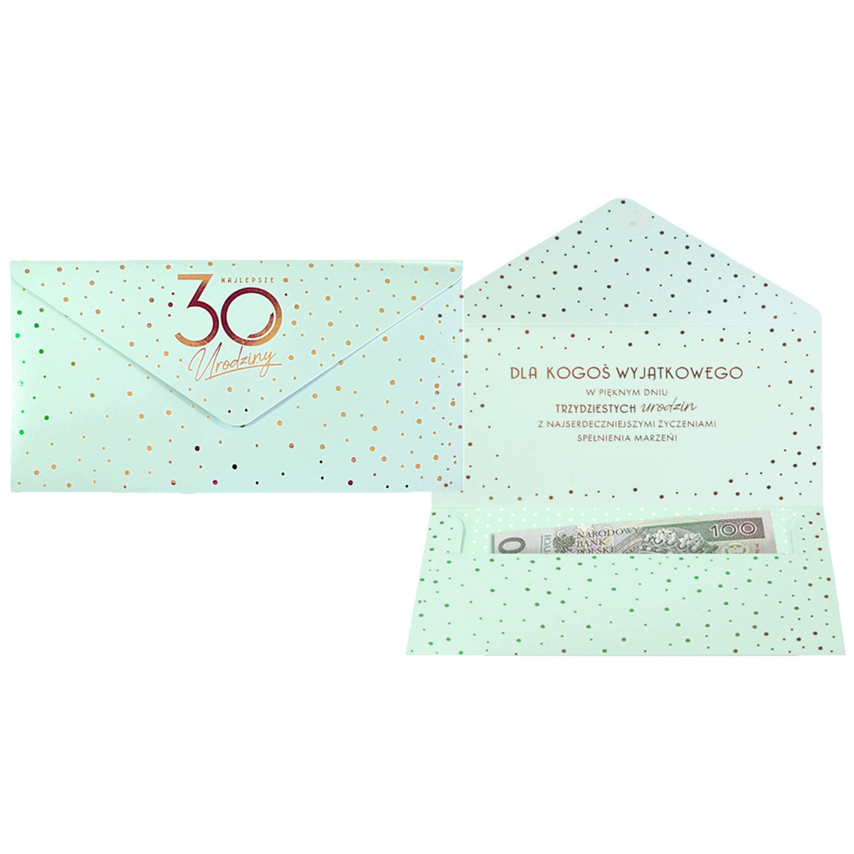 GIFT ENVELOPE DECORATIVE BIRTHDAY 30 ELITE KOP-052 KUKARTKA