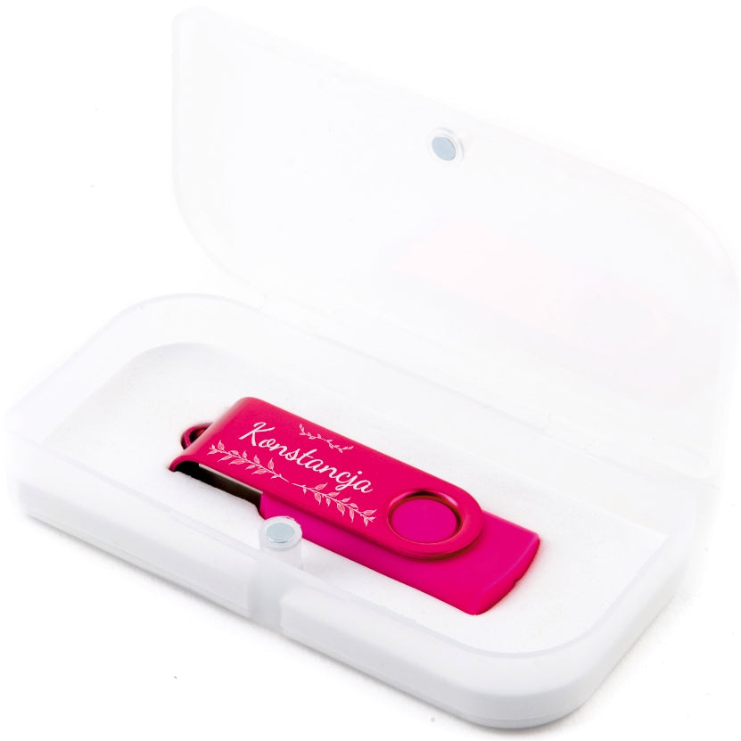 GIFT Pendrive ENGRAVING 128GB USB 2.0 + box + NAME ENGRAVING