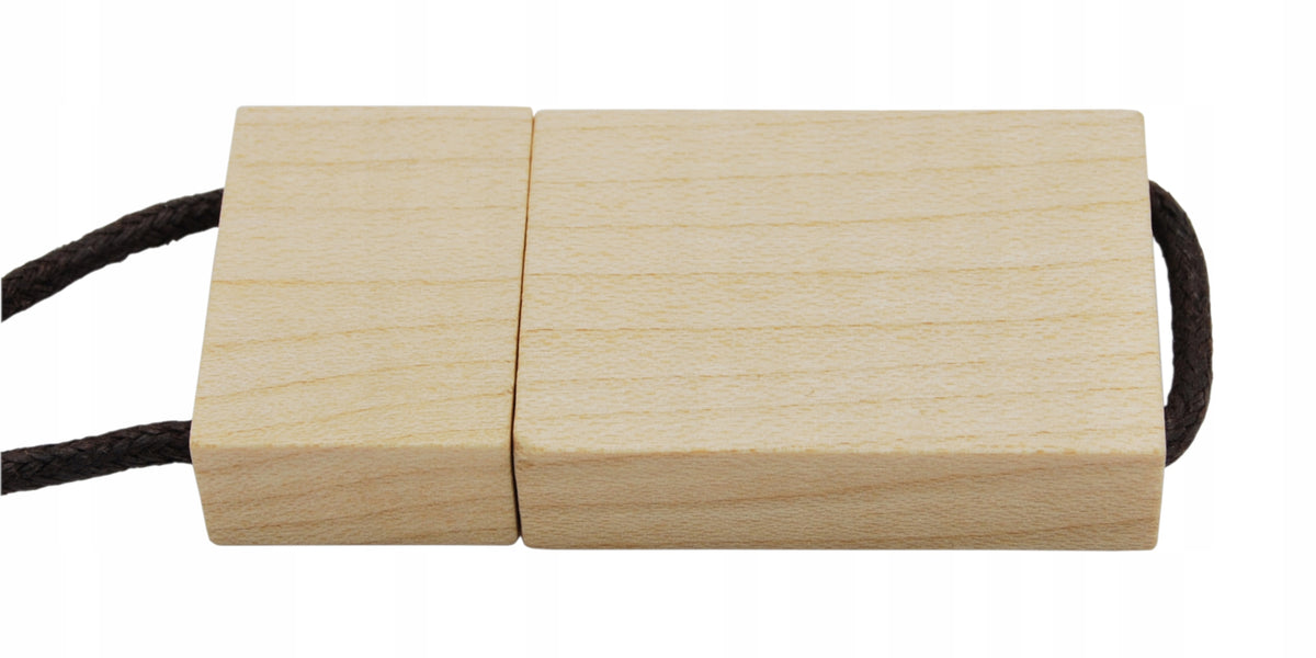GIFT Pendrive NECKLACE Wooden with string 64 GB USB 3.0 Color multicolor