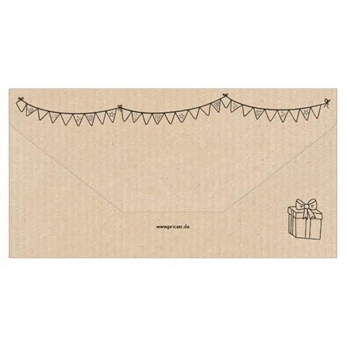 GIFT VOUCHER DOODLES PAPER CLOSED FOR GIFT 10 PCS FOR HOME Manufacturer code Bez marki