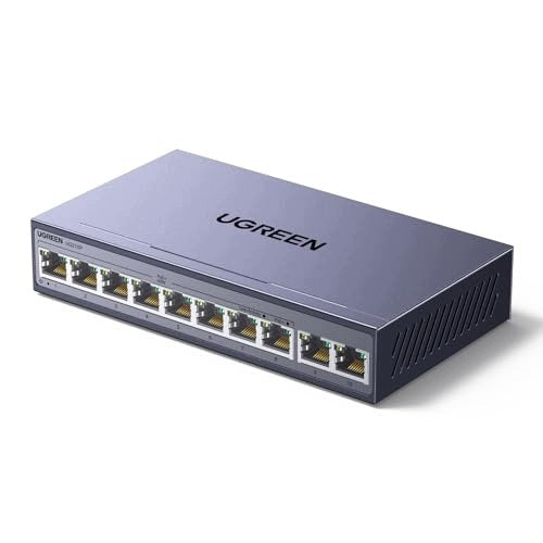 GIGABIT POE NETWORK SWITCH 10 PORTS POWER SUPPLY FOR OFFICE CAMERAS Manufacturer no brand