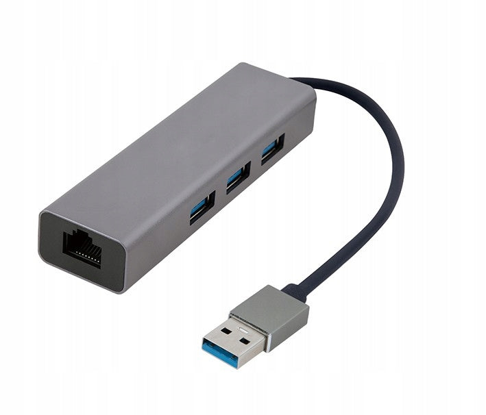 GIGABIT USB NETWORK CARD WITH HUB 3x USB 3.0 ETHERNET LAN GEMBIRD Manufacturer Cablexpert