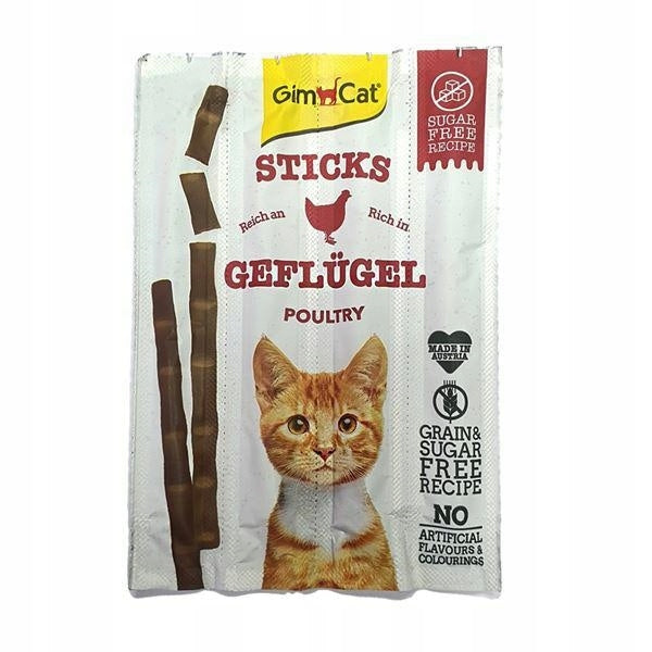GIM CAT STICKS poultry - 4pcs.