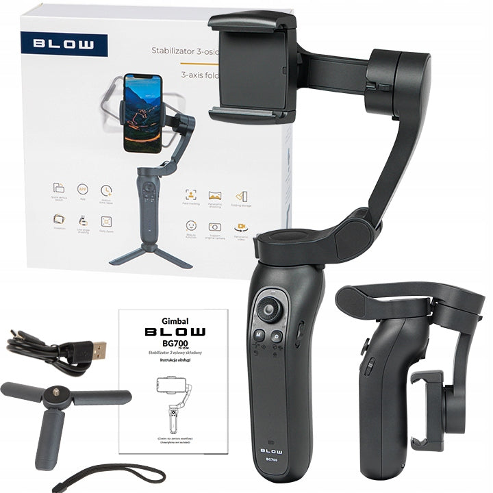 GIMBAL FOR PHONE HANDHELD IMAGE STABILIZER iOS ANDROID FOLDING SELFIE Manufacturer code 79-153#
