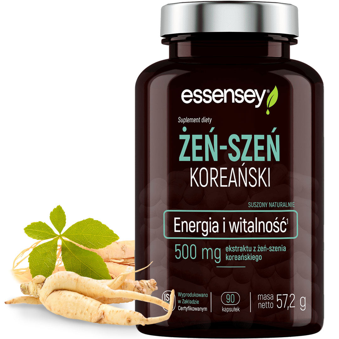 GINSENG Korean Root 500 mg 90 Kaps Strong Extract Fatigue Vitality