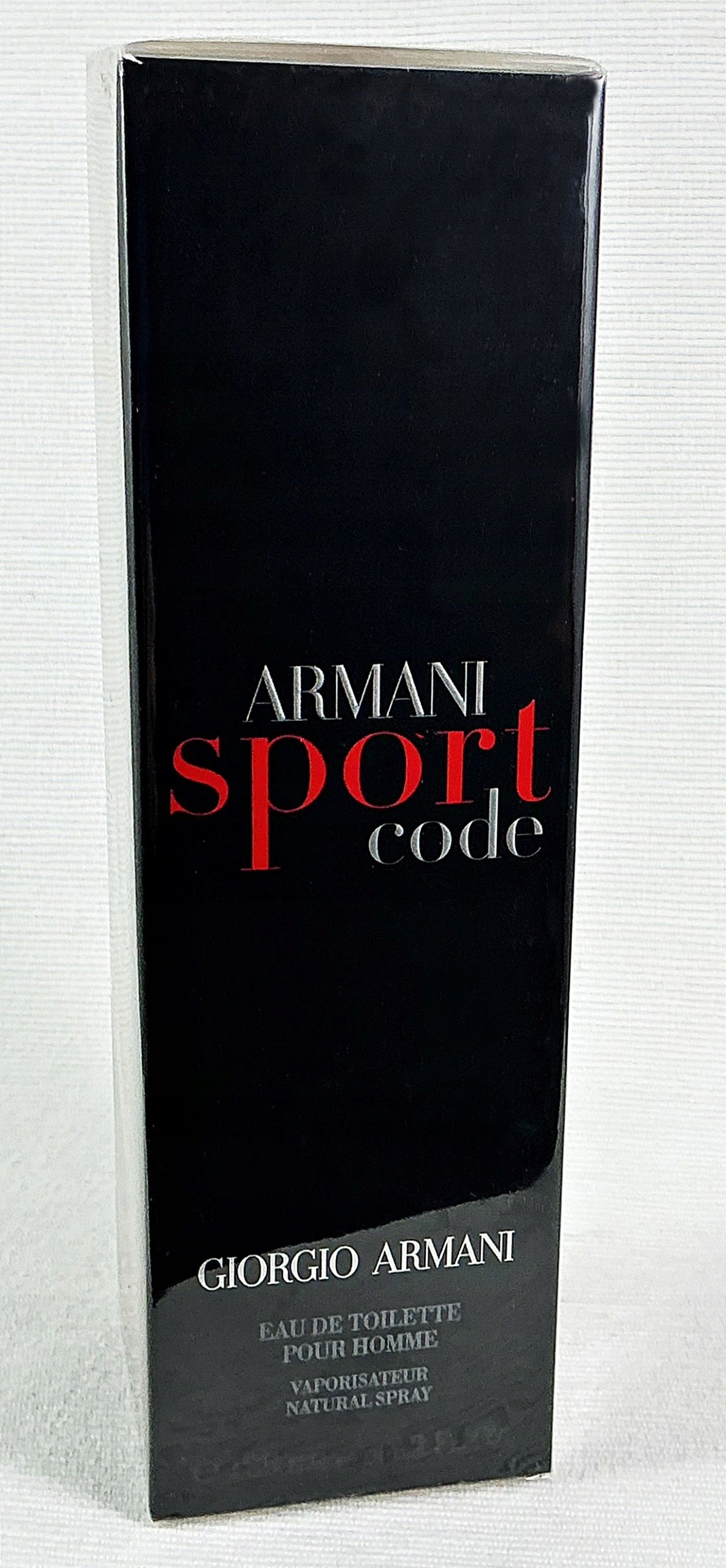 GIORGIO ARMANI CODE SPORT 125 ML EAU DE TOILETTE UNIQUE Packaging status original
