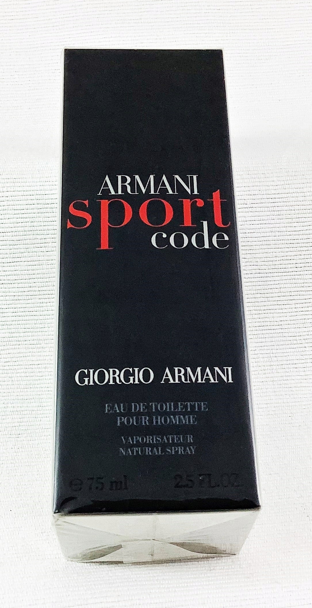 GIORGIO ARMANI CODE SPORT 75 ML EAU DE TOILETTE UNIQUE Manufacturer code 3605521322203
