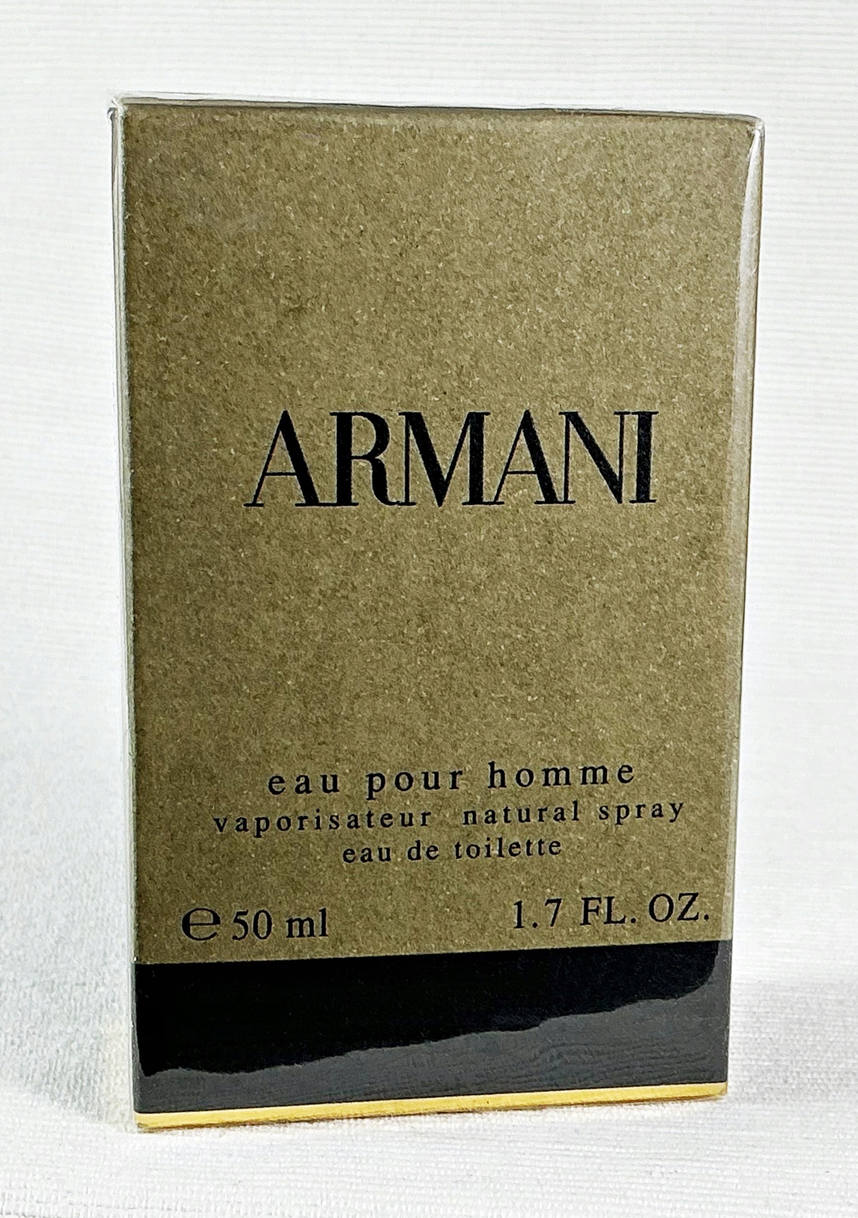 GIORGIO ARMANI EAU POUR HOMME 50 ML EDT OLDER EDITION UNIQUE Packaging status original