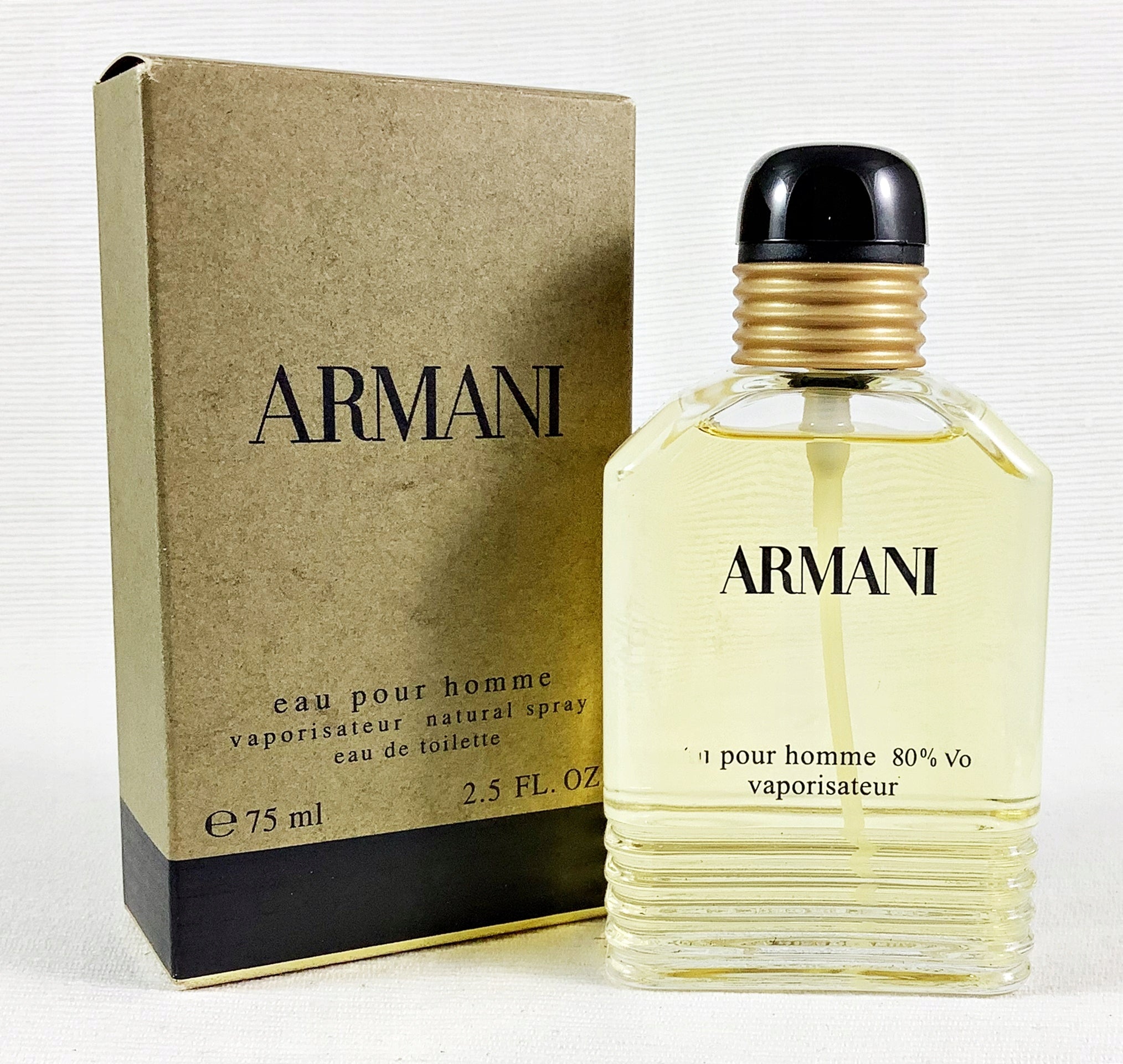 GIORGIO ARMANI EAU POUR HOMME 75 ML EDT OLDER EDITION 2004R UNIQUE Manufacturer code 3360372007333
