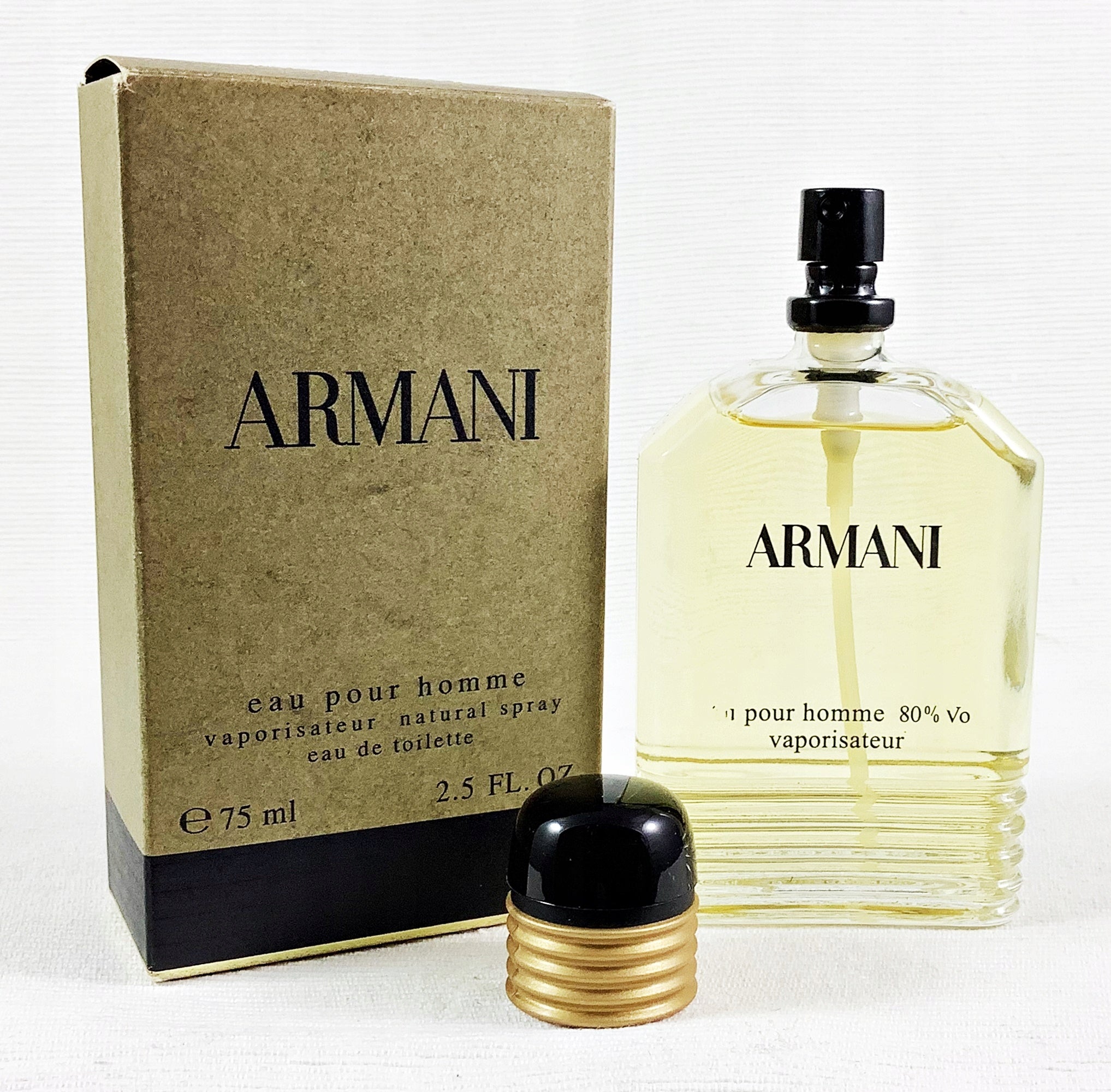 GIORGIO ARMANI EAU POUR HOMME 75 ML EDT OLDER EDITION 2004R UNIQUE Packaging status original
