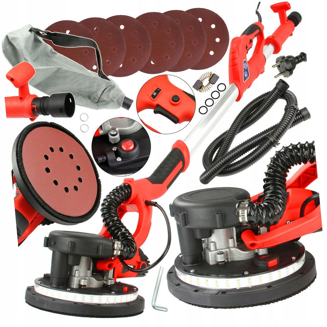 GIRAFFE GRINDER FOR GYPSUM PLASTER WALLS PLASTER LED BAG 6 ROUNDS