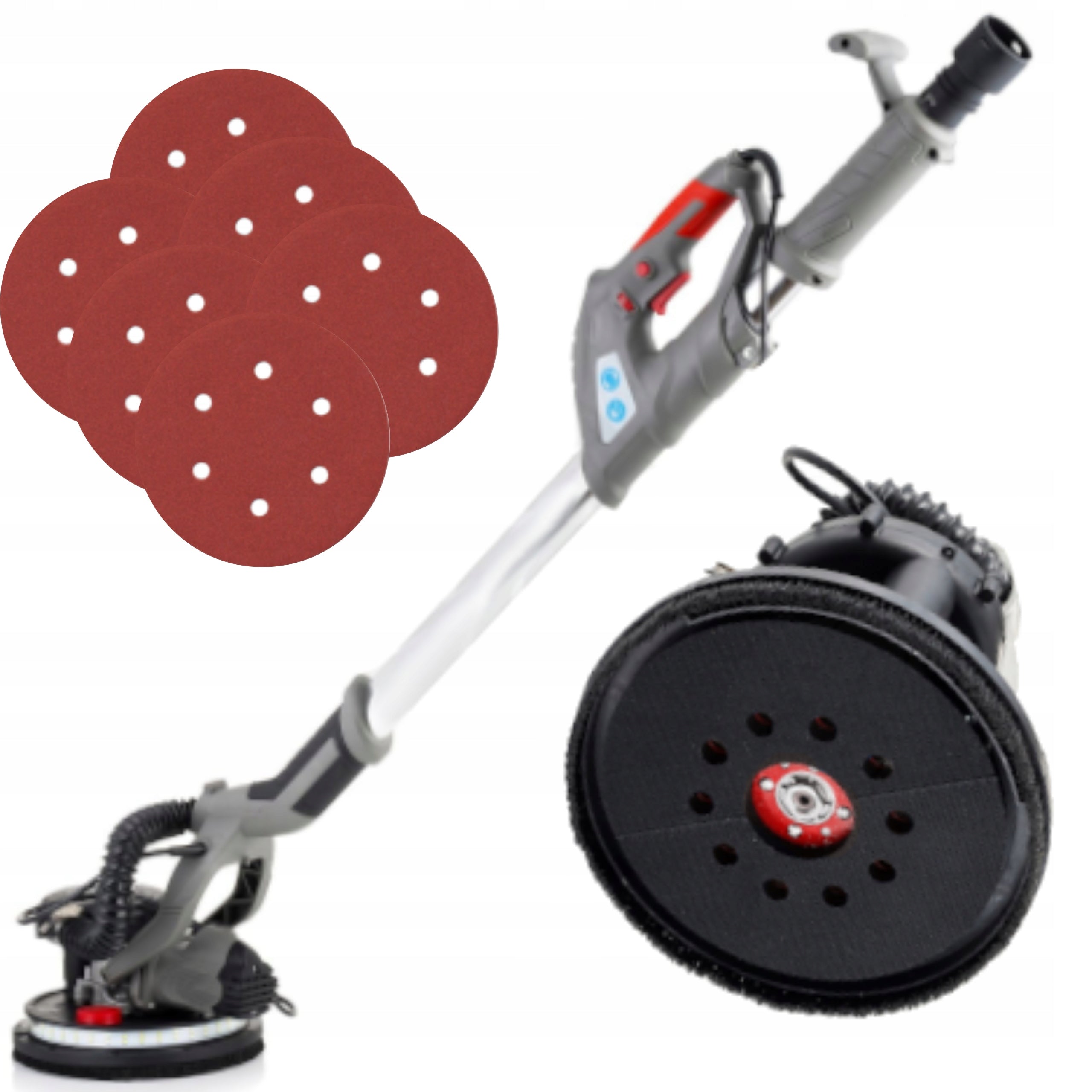 GIRAFFE GRINDER FOR PLASTER 2000W LED DUST-FREE 225mm