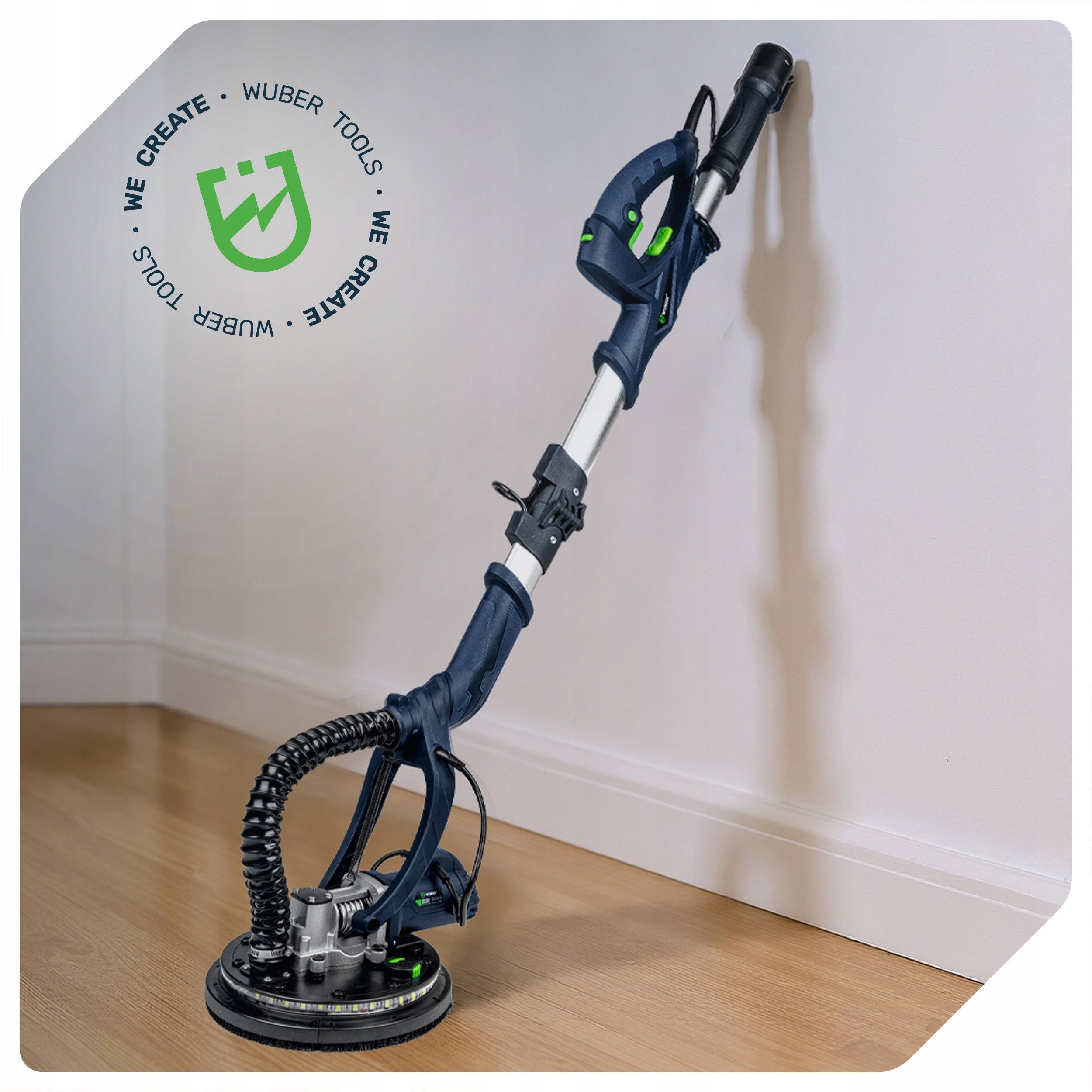 GIRAFFE GRINDER FOR PLASTER FINISH LED ADJUSTMENT+PAPER 6+BAG Manufacturer code W26600 WUBER SZLIFIERKA DO GŁADZI GIPSU 1500W