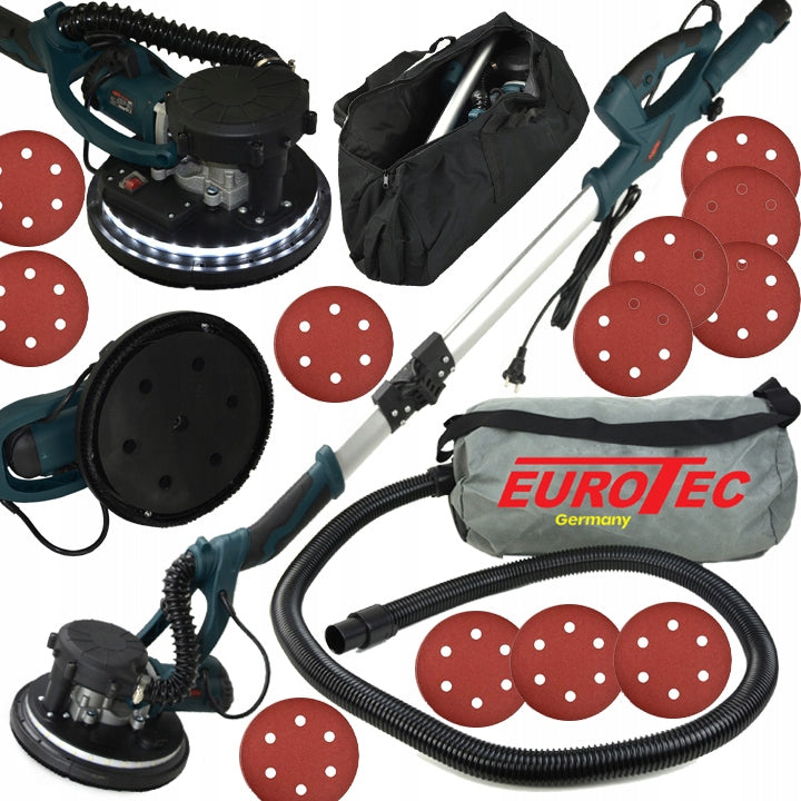 GIRAFFE GRINDER FOR PLASTER WALLS WITH 2250W LED VACUUM CLEANER