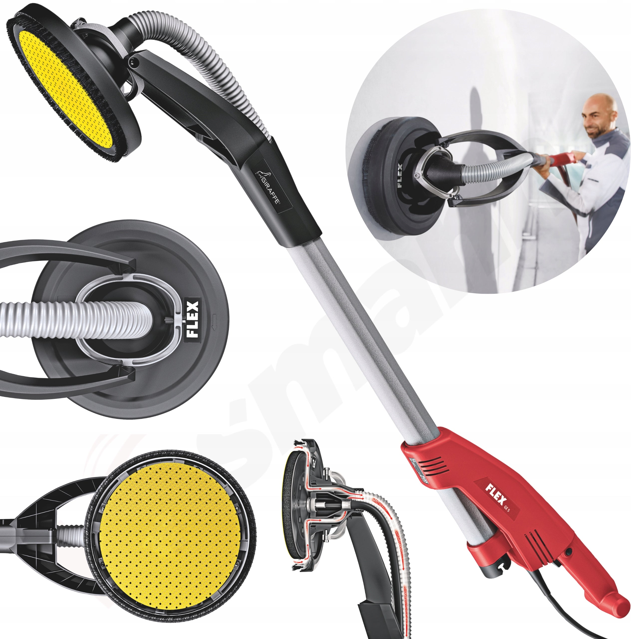 GIRAFFE GYPSUM SANDER FOR PLASTERING CEILING WALLS FLEX GE 5 ECO 225mm