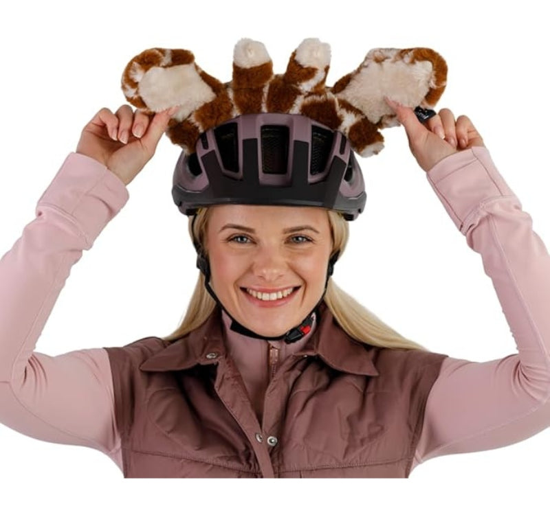 GIRAFFE bicycle helmet ornament for bike scooter ski Velcro Packaging status original