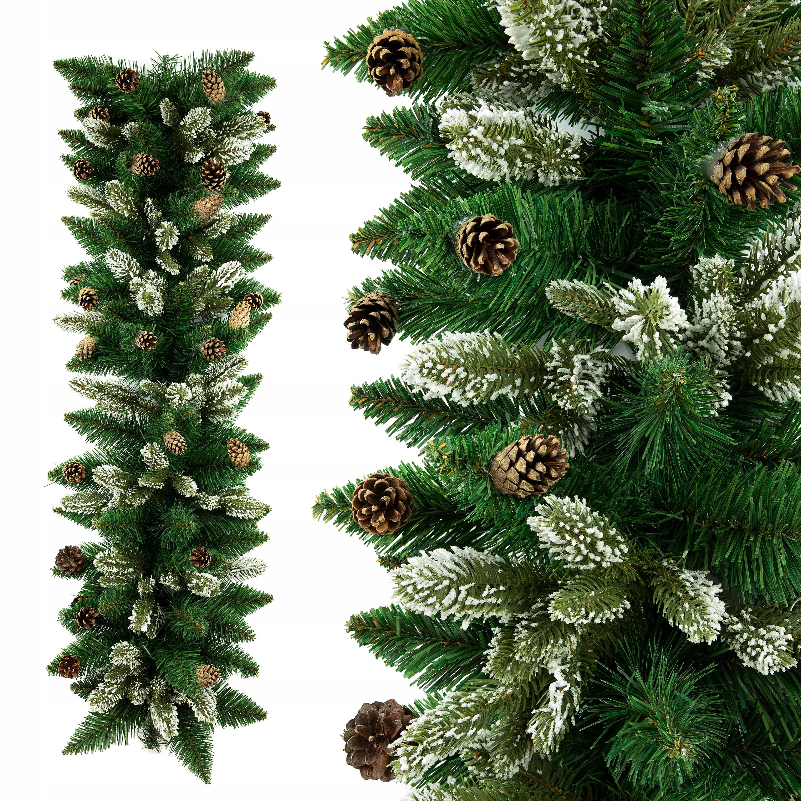 Weihnachtsgirlande aus grünen Zweigen bis 100 cm 
