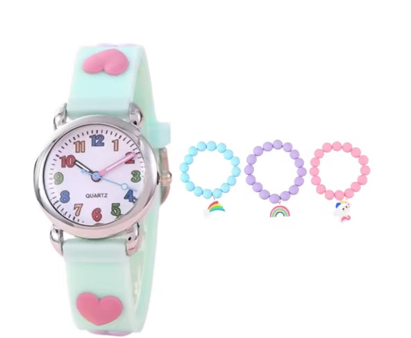 GIRLS ANALOGUE CHILDREN'S WATCH WITH BRACELETS 1684