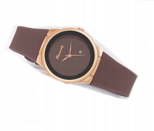 GIRLS' CHOCOLATE RUBBER WATCH 14,5 - 18 CM 1448