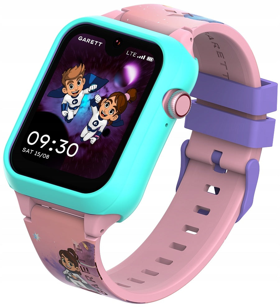 GIRLS SMARTWATCH GARETT KIDS ESSA GO 2 AI 4G PINK - SET