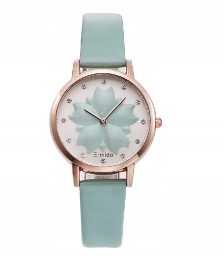 GIRLS' WATCH WITH STRAP PASTEL FLOWER 1426