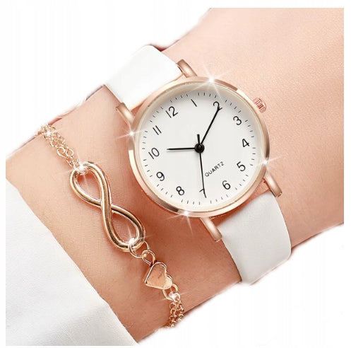 GIRLS' WATCH WITH STRAP WHITE COMMUNION + BRACELET 1721